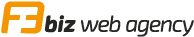 Logo F3 BIZ Web Agency
